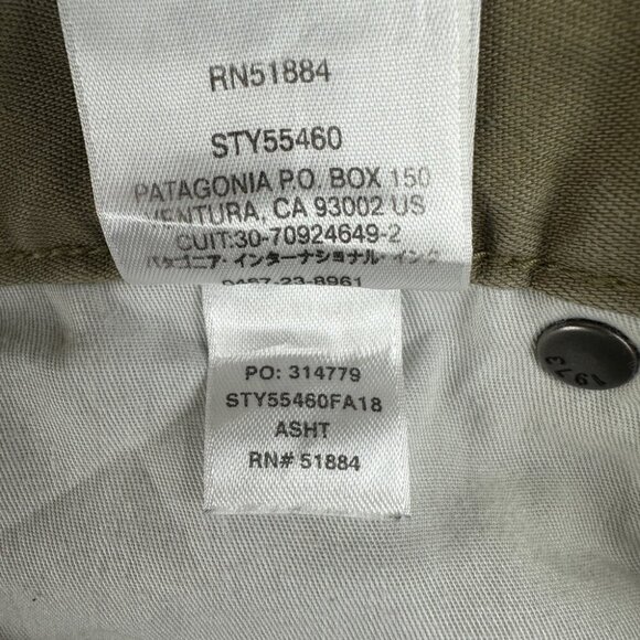 Patagonia Pinyon Pined Beige Pants Women’s Size 12 US 55460 Style Number - Picture 3 of 12